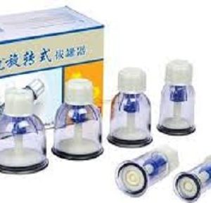 VACUUM CUPPING SET OF 6 ROTARY CUPS