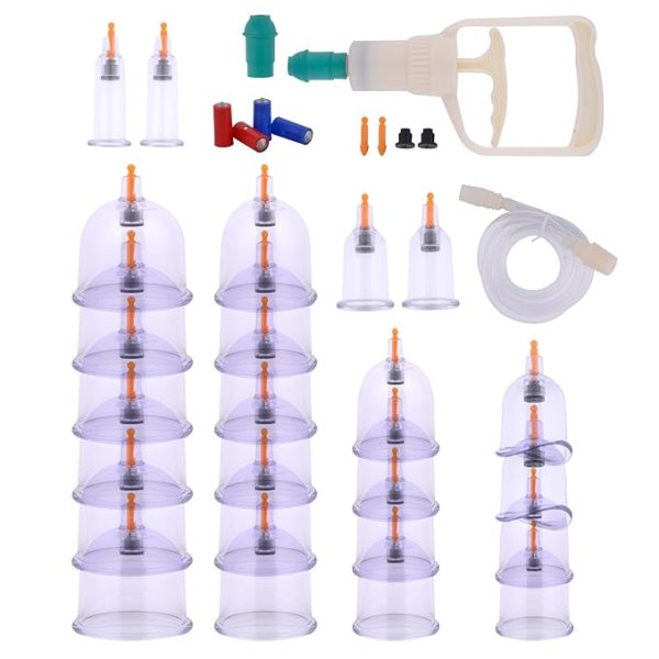 ACUPRESSURE Vaccum Cupping Therapy Set (24 Cups) Traditional Chinese Madicine