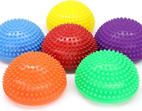Balance Pods, Spiky Fitness Domes for Kids Adults Sports, Foot Massage, Stability Training, Physical Therapy, Yoga Gymnastics Exercise, Core Strength